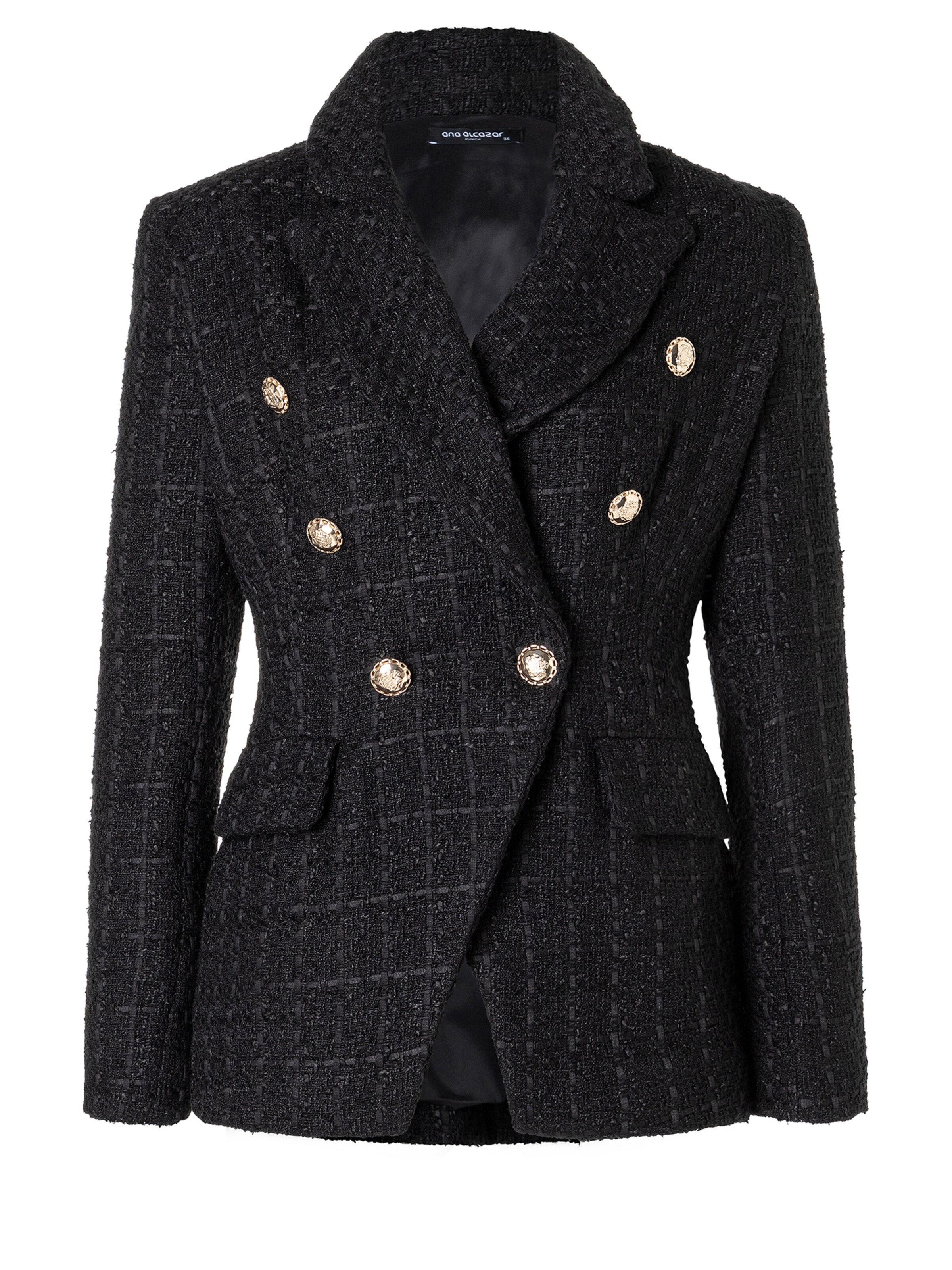 Ana Alcazar Blazer 'Abela' in Black: front