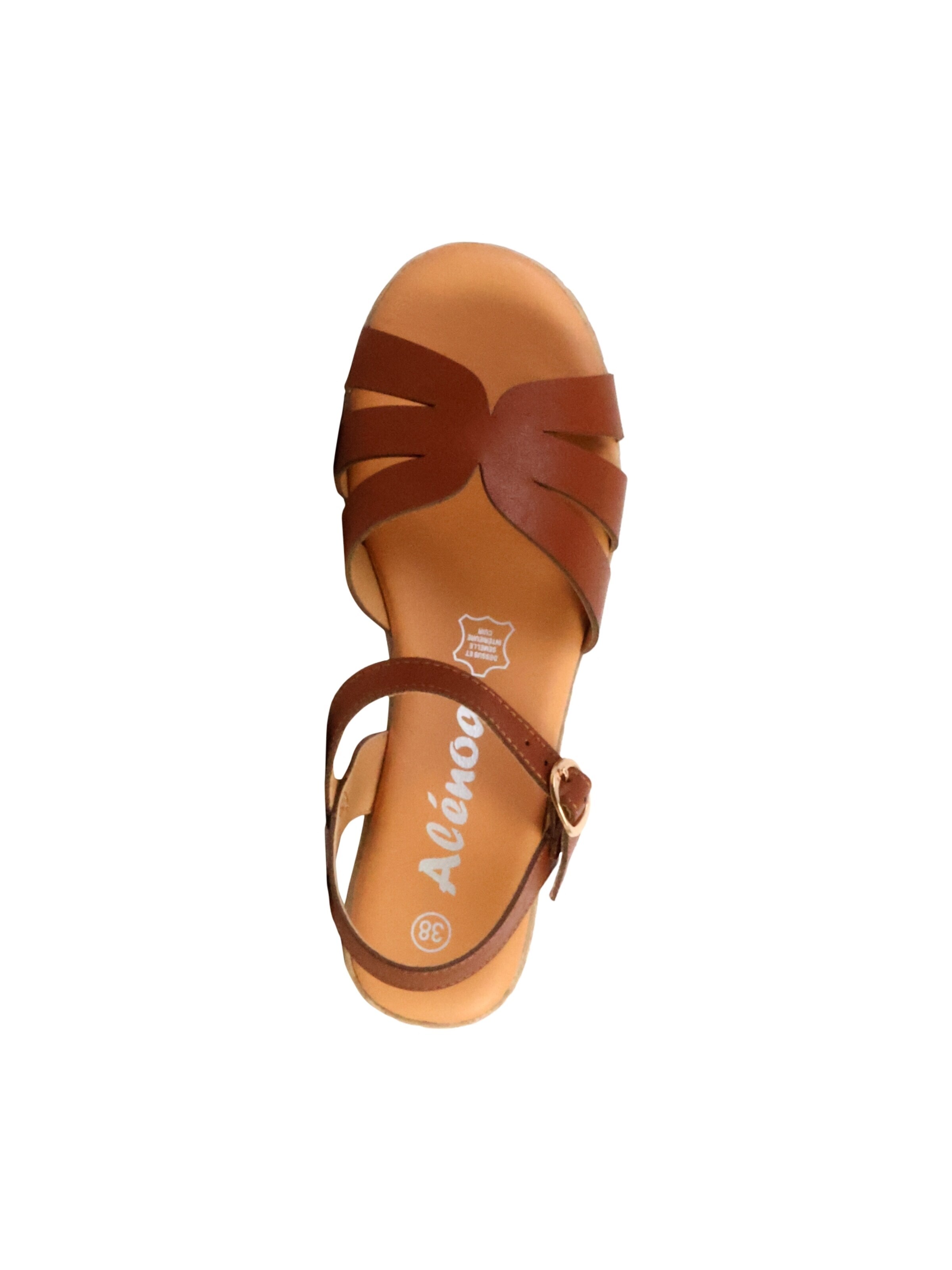 Sandales The Divine Factory en marron