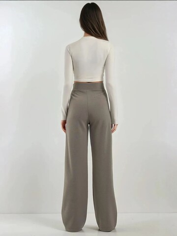 Hiccup Wide leg Pleat-front trousers in Grey