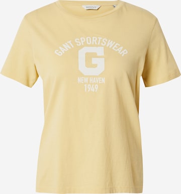 GANT - Camiseta en amarillo: frente