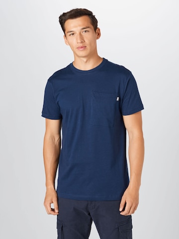 Urban Classics Regular fit Shirt in Blauw: voorkant