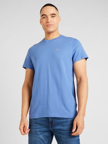 Tommy Jeans Regular fit Shirt in Blauw: voorkant