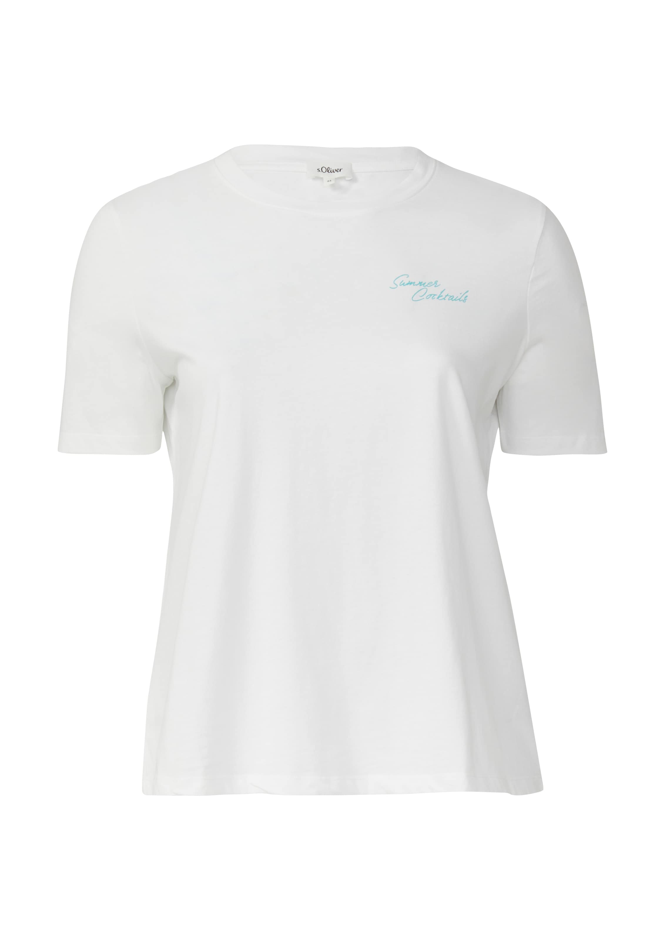 T-shirt s.Oliver Red Label Plus en blanc : devant