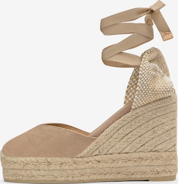 smėlio Castañer Espadrilės 'CHIARA': priekis