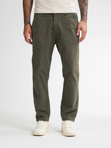 Loosefit Pantalon 'Wausau' Petrol Industries en vert : devant