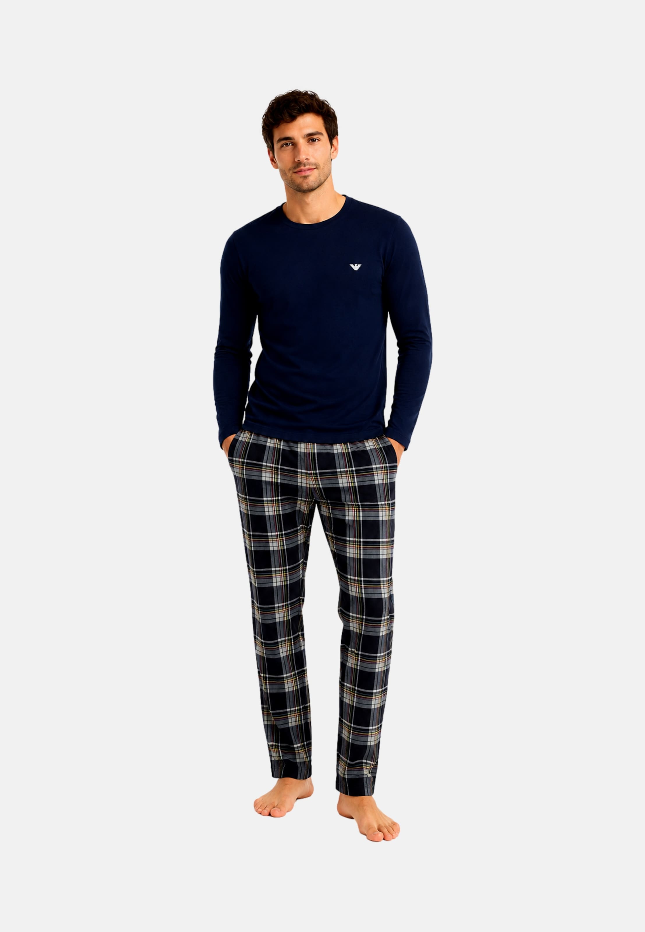 Pigiama lungo di Emporio Armani in blu