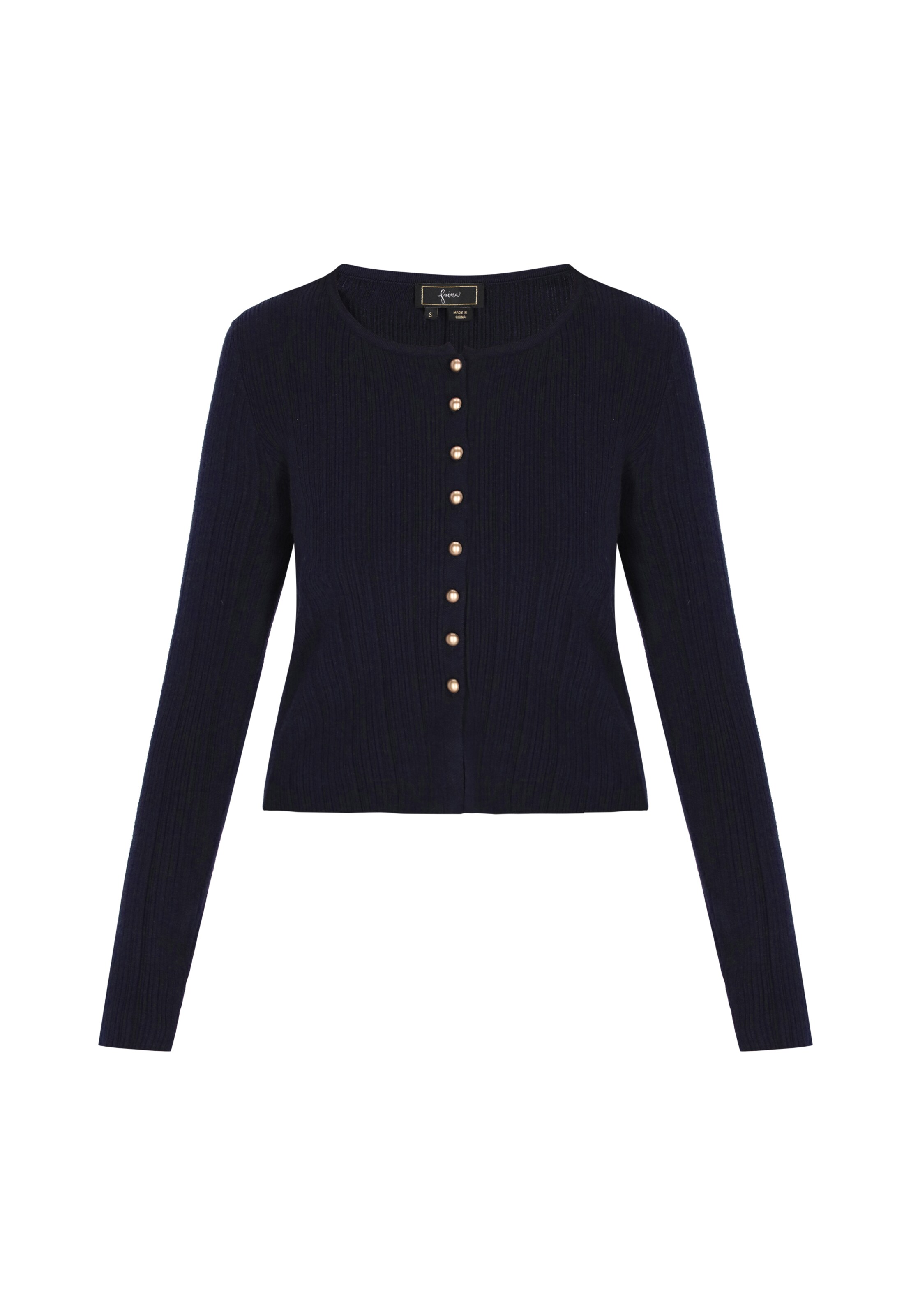 faina Strickjacke in Blau: Vorderseite