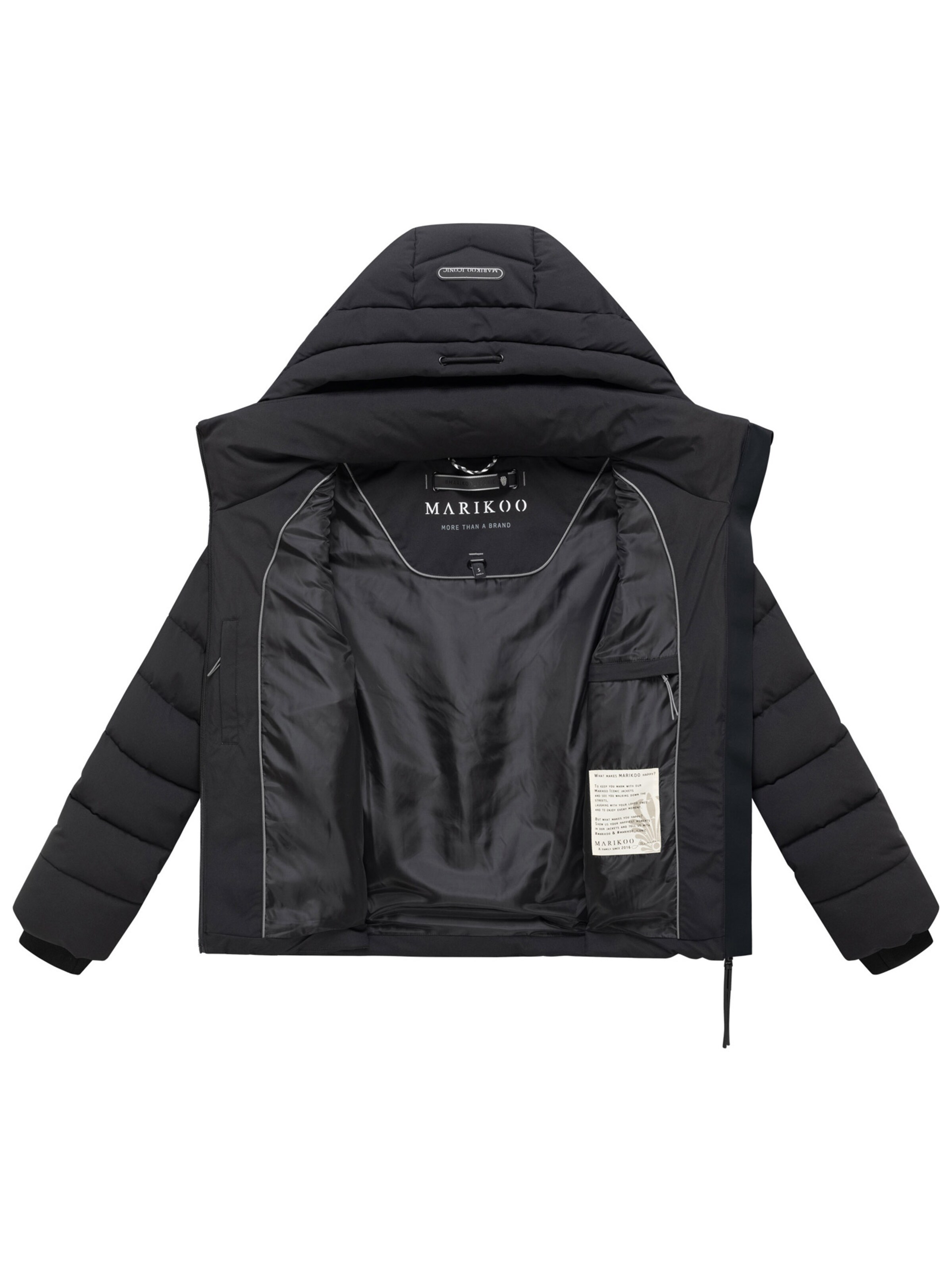 MARIKOO Jacke 'Nobiruu' in Schwarz