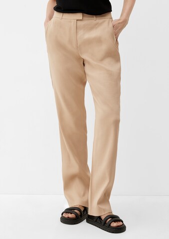 s.Oliver BLACK LABEL Regular Hose in Beige: predná strana