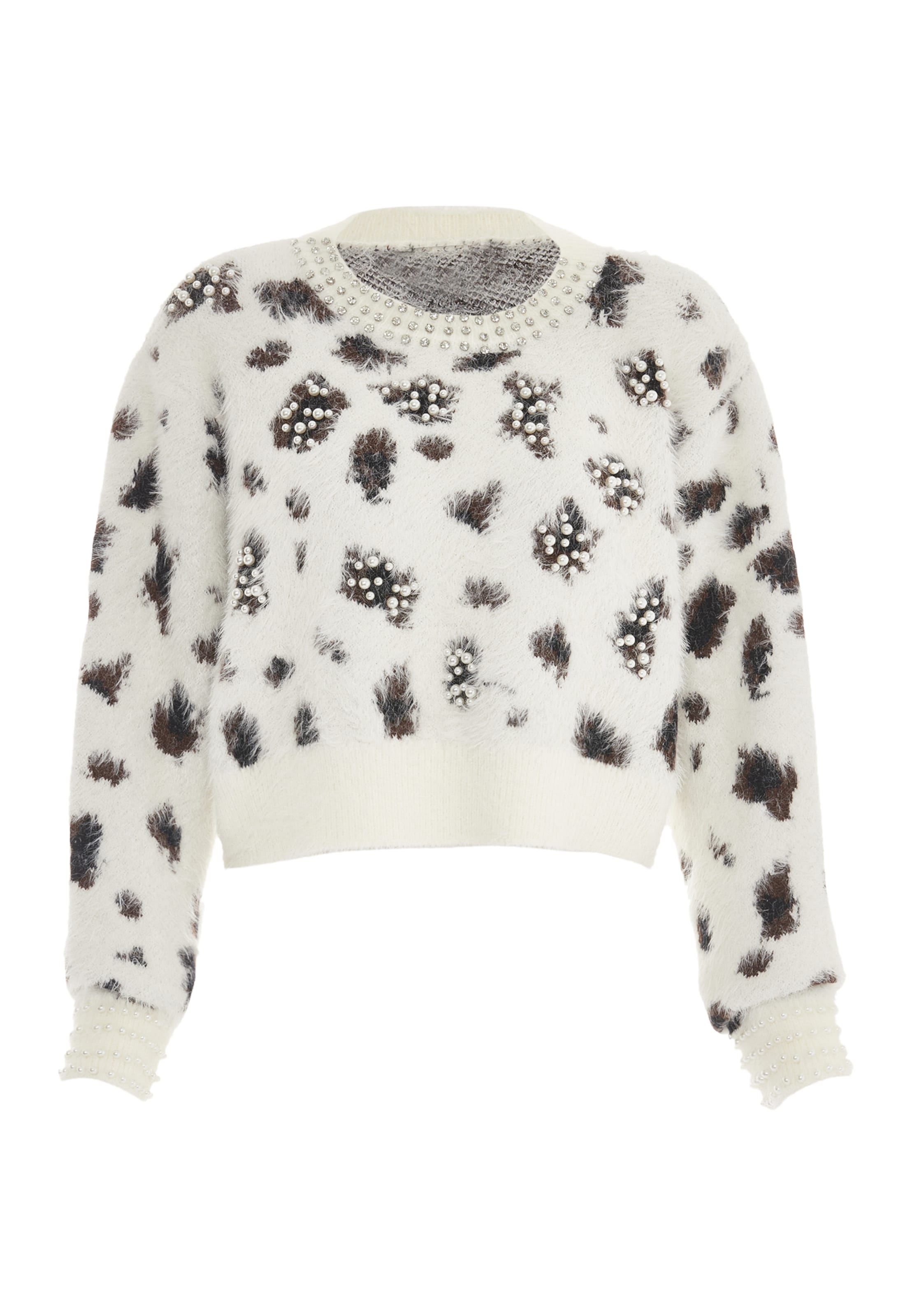 faina - Pullover em branco: frente