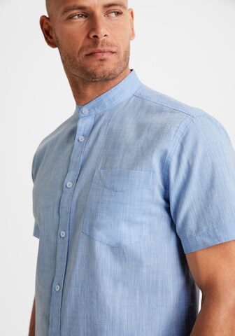 H.I.S Regular fit Button Up Shirt in Blue