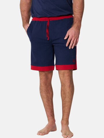 Jan Vanderstorm Pyjamahose 'Aldemar' in Blau: Vorderseite