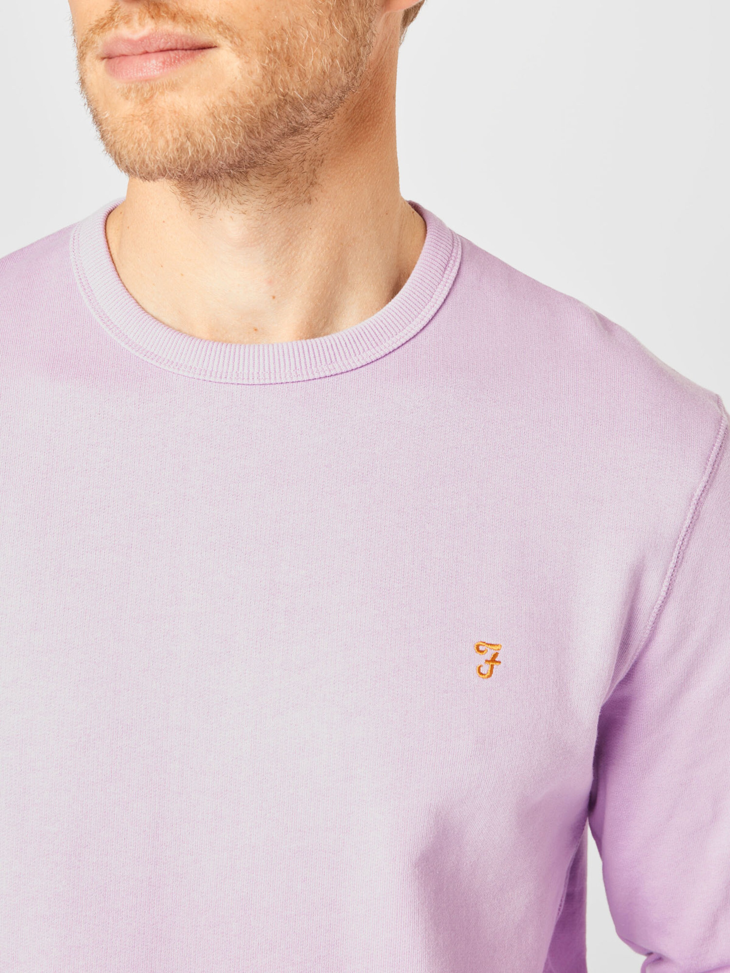 Männer Sweat FARAH Sweatshirt 'Tim' in Lila - AL33916 Männer Sweat FARAH Sweatshirt 'Tim' in Lila - AL33916