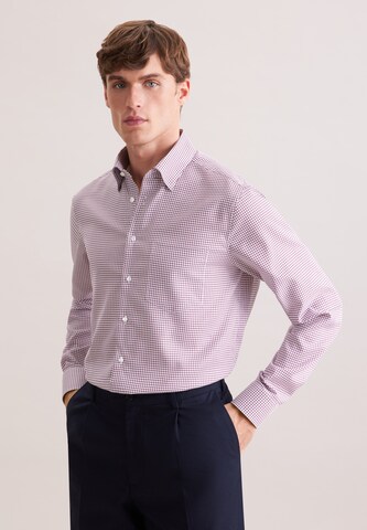 Coupe regular Chemise 'Classic Essentials' SEIDENSTICKER en rouge : devant