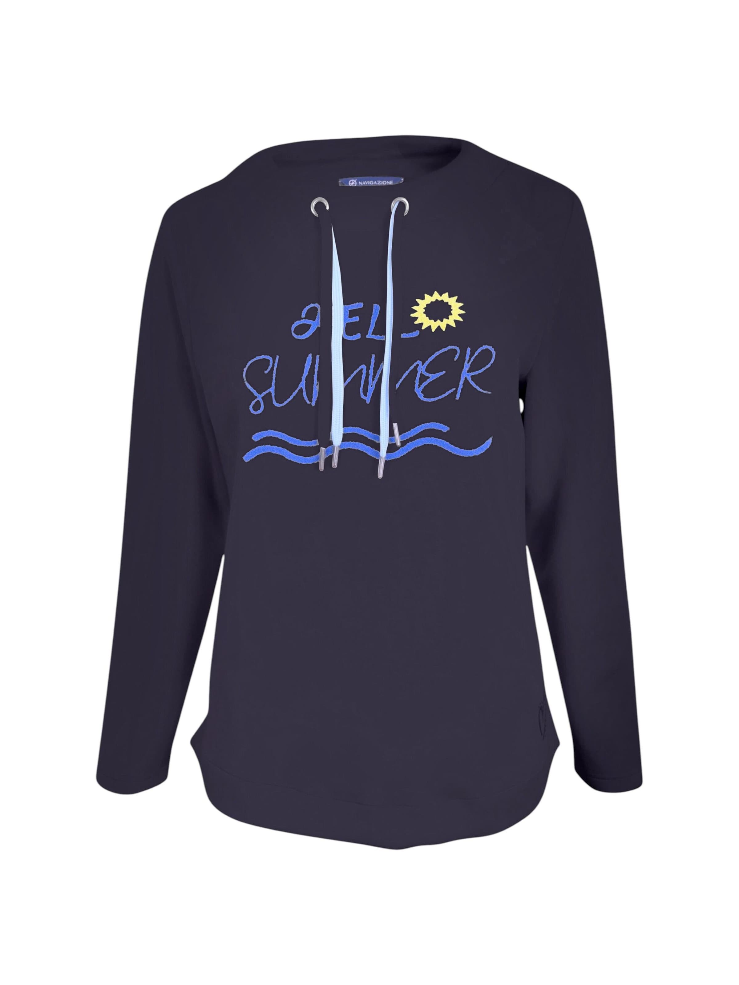Sweat-shirt Navigazione en bleu : devant