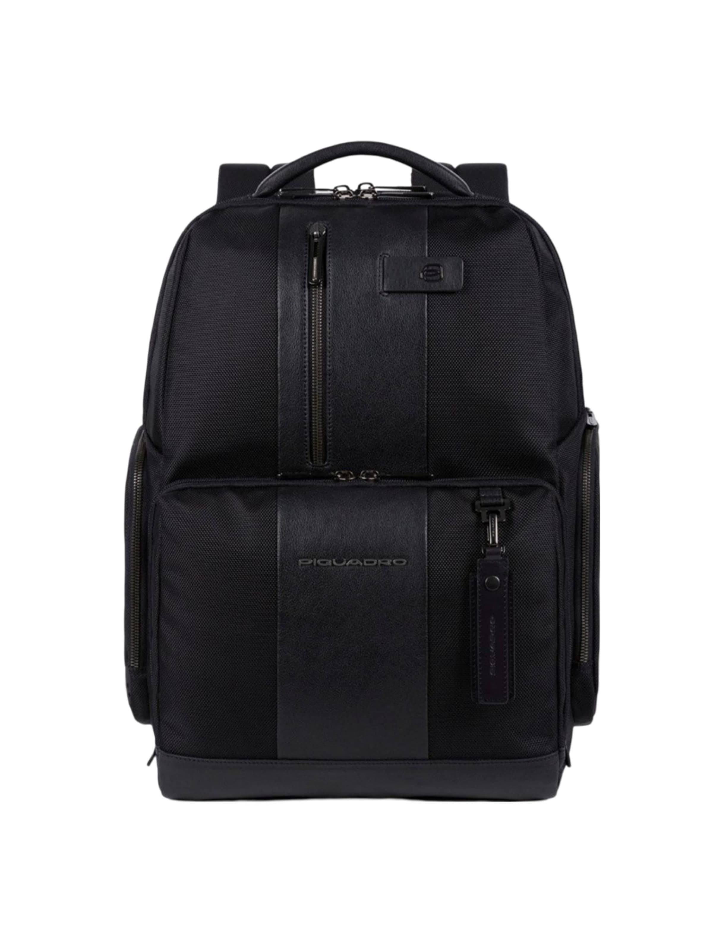 Sac à dos Piquadro en noir : devant