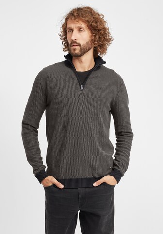 Pull-over 'Duncan' !Solid en noir : devant