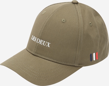 Les Deux - Gorra 'Lens' en verde: frente