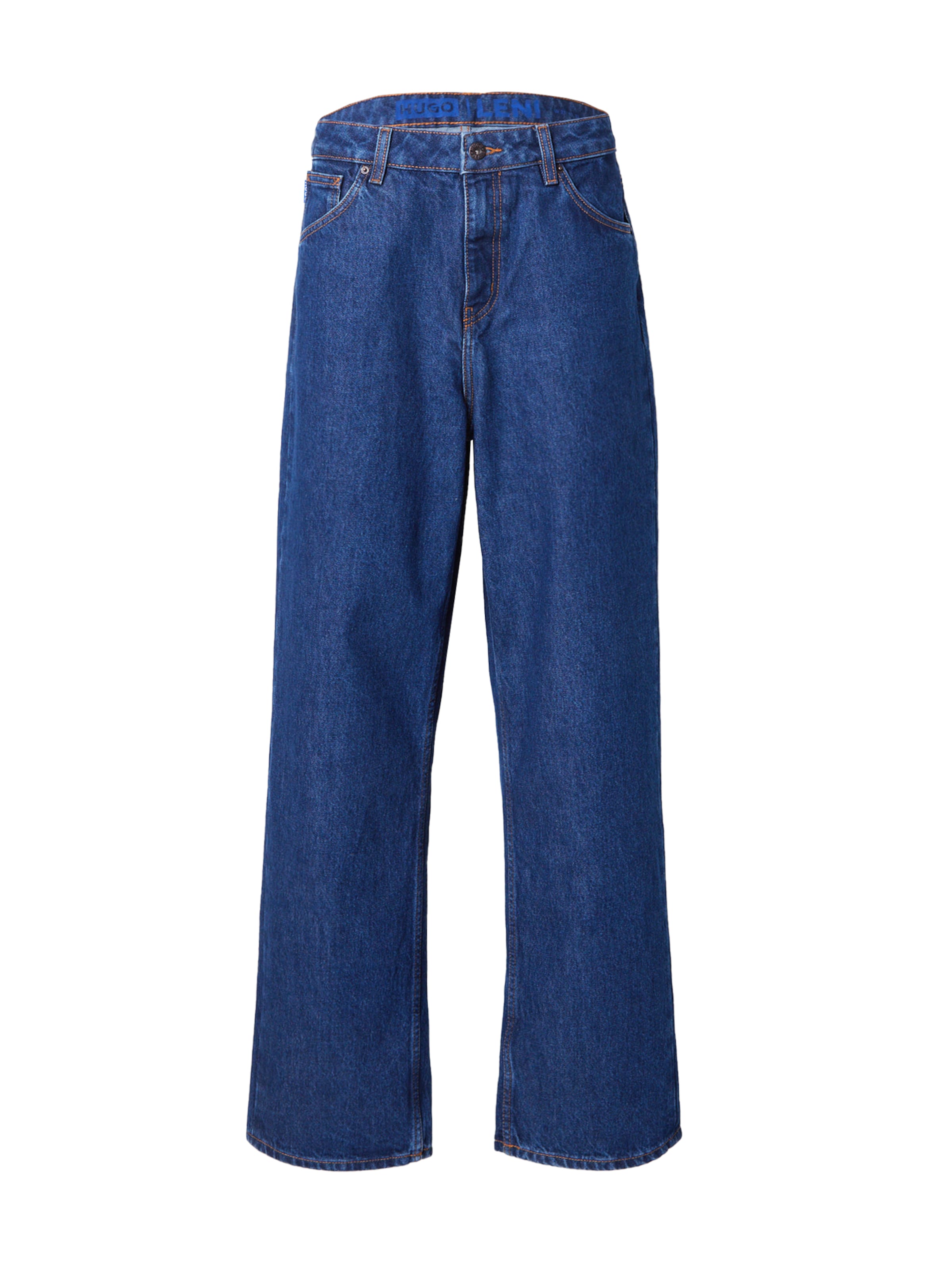 HUGO Loosefit Jeans &#x27;Leni_B&#x27; in Blauw: voorkant