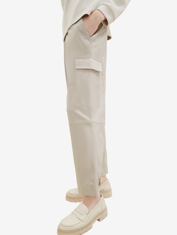 Regular Pantalon cargo TOM TAILOR en beige