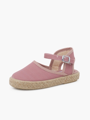 Sandales Pisamonas en rose : devant