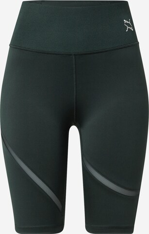 PUMA - Skinny Calças de desporto 'Exhale' em verde: frente