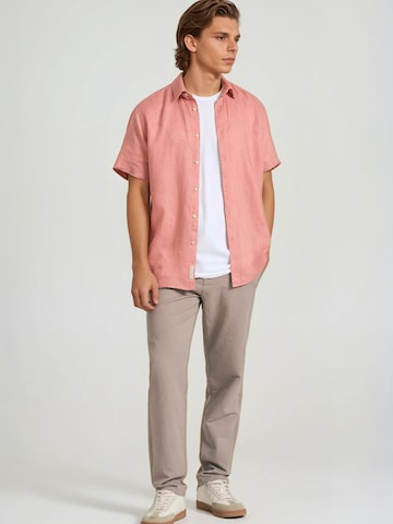 Funky Buddha Regular fit Overhemd in Oranje