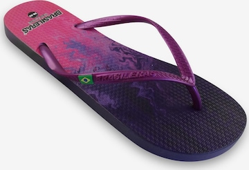 Brasileras Strand-/badschoen 'Cosmic' in Lila: voorkant