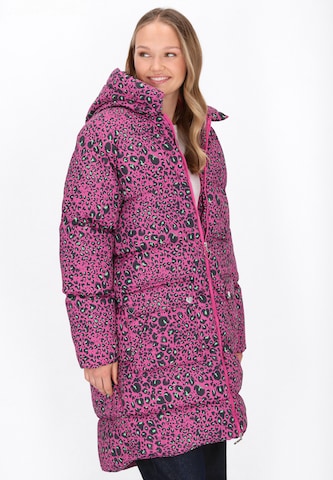 Manteau mi-saison MYMO en rose : devant