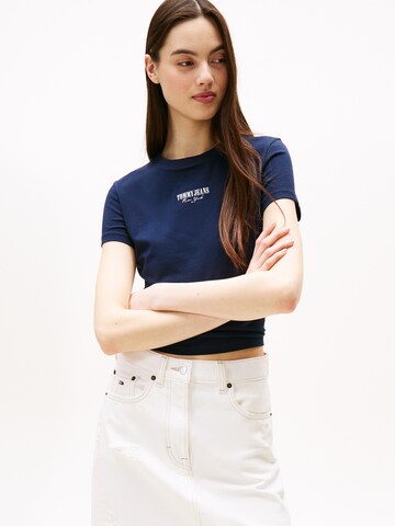 T-shirt 'ESSENTIAL' Tommy Jeans en bleu : devant