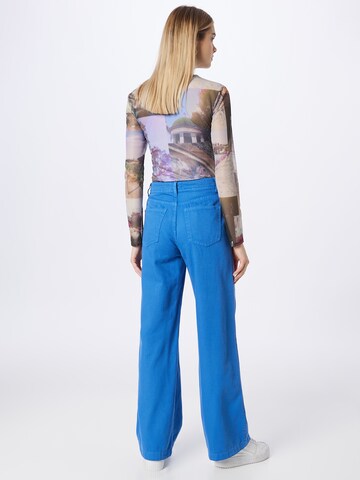 Wide leg Jeans de la Tally Weijl pe albastru