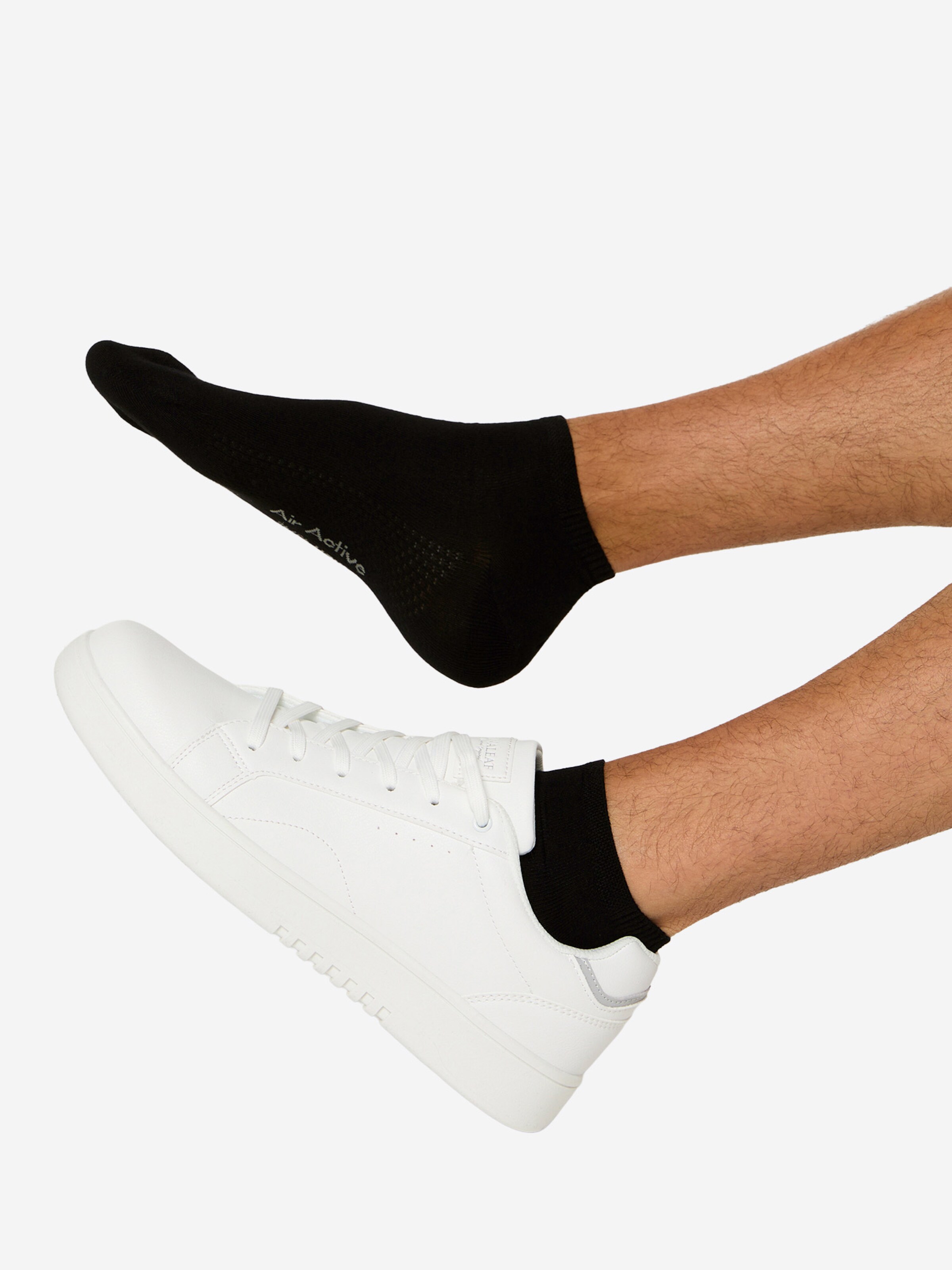 Chaussettes ' Bambus Sneaker ' Nur Die en noir