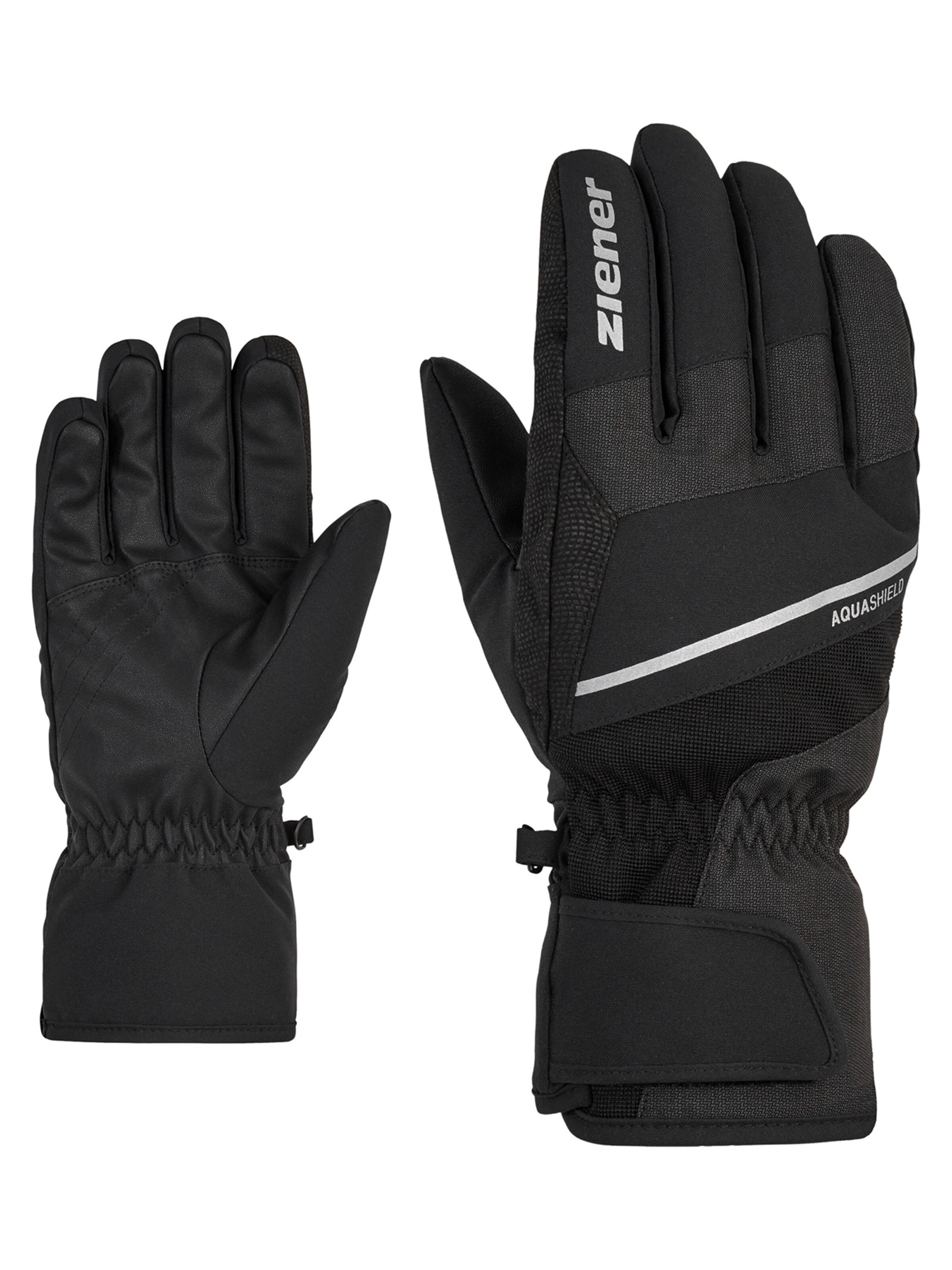 ZIENER Athletic Gloves 'GEZIMO-Z AS® ' in Black: front