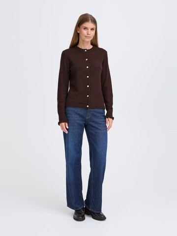 Oxmo - Casaco de malha ' OXBMMNERA CARDIGAN ' em castanho