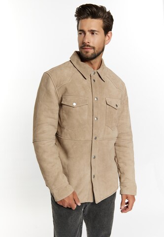 DreiMaster Vintage Regular fit Between-season jacket 'Altiplano' in Beige: front