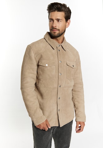 DreiMaster Vintage Средняя посадка Демисезонная куртка 'Altiplano' в Бежевый: спереди