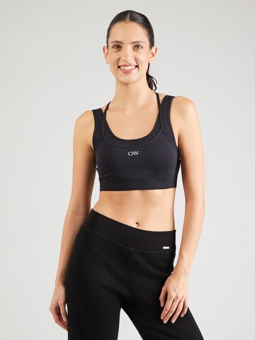 ICANIWILL Μπουστάκι Αθλητικό σουτιέν 'Mirage' σε μαύρο: μπροστά