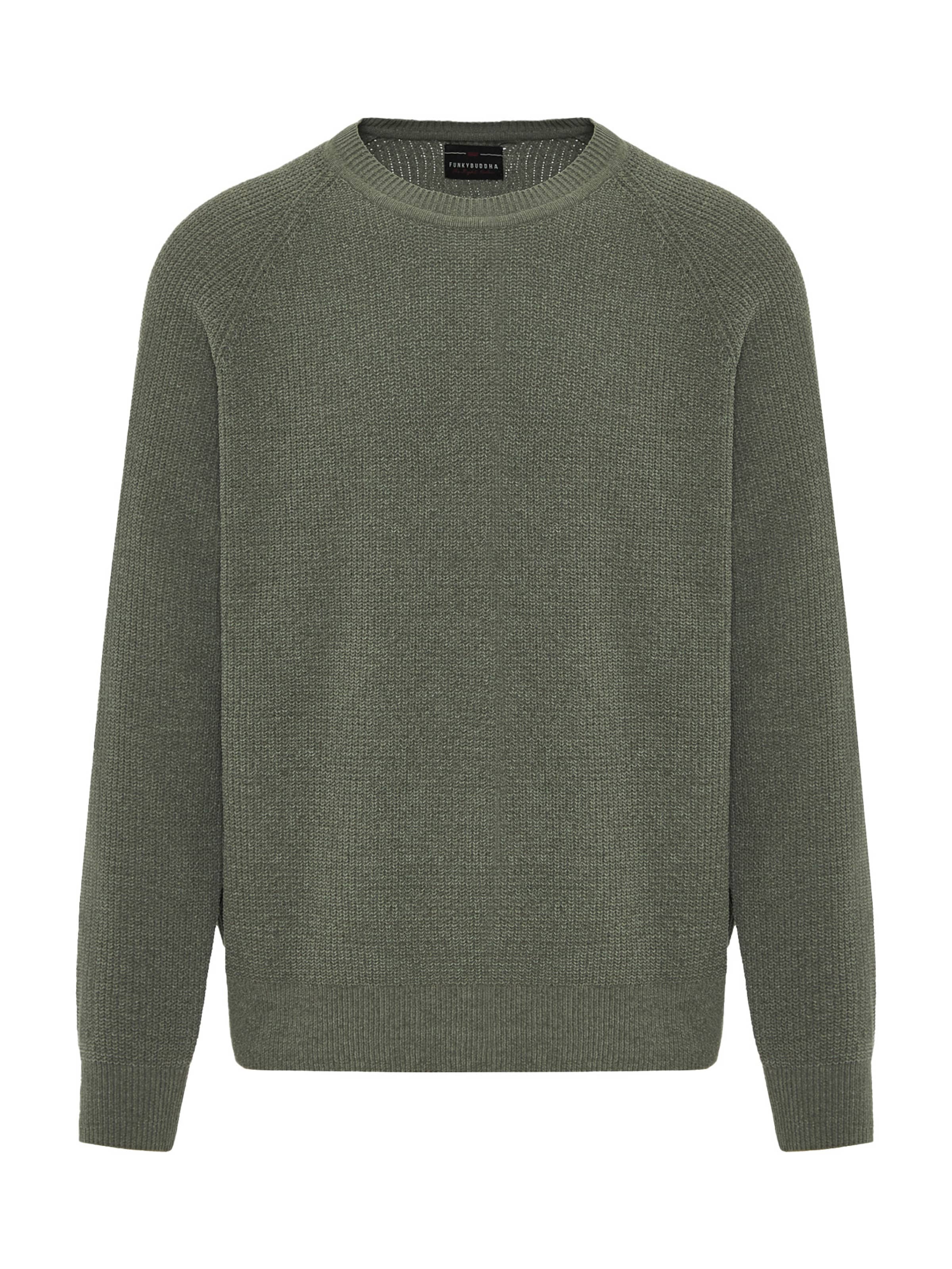 Pulover de la Funky Buddha pe gri: față