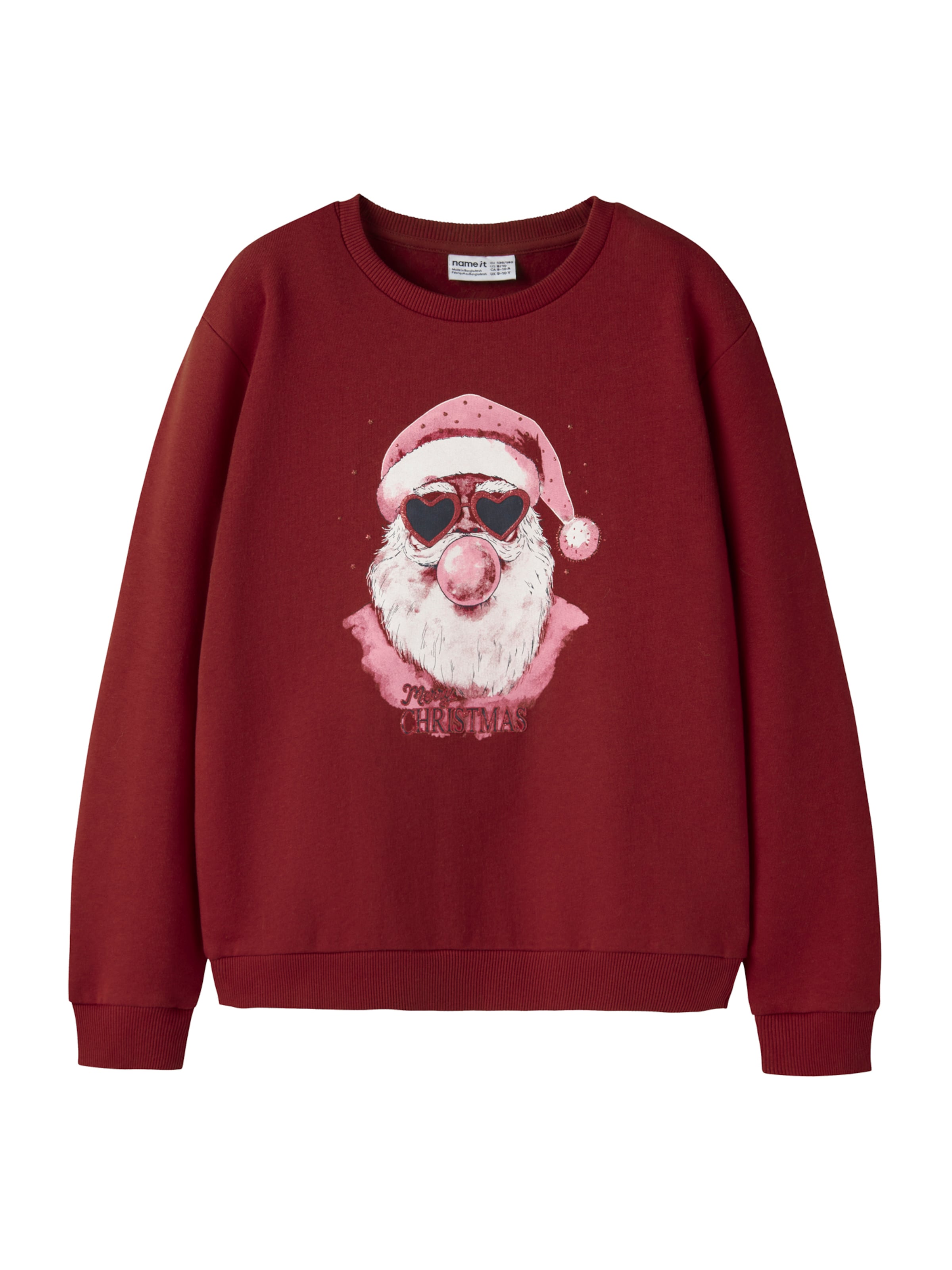 NAME IT - Sudadera 'NKFRambam' en rojo: frente