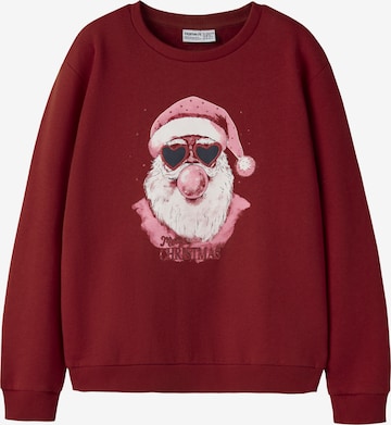 NAME IT - Sudadera 'NKFRambam' en rojo: frente
