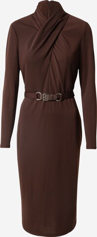 Robe Lauren Ralph Lauren en marron : devant