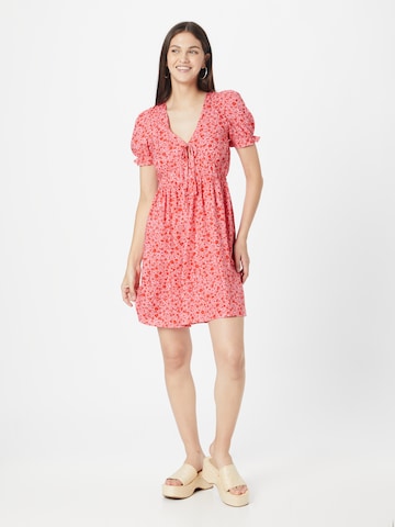 Monki Dress in Pink: front