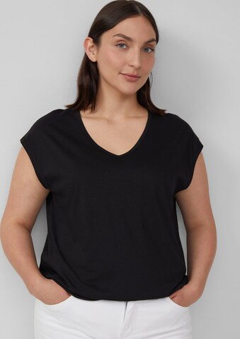 s.Oliver T-Shirt in Schwarz: Vorderseite