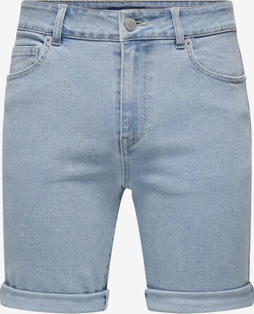 Only & Sons Regular Jeans 'PLY' in Blauw: voorkant