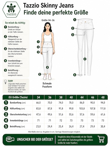 Skinny Jean 'F107' Tazzio en blanc