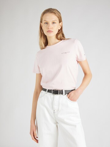 TOMMY HILFIGER T-shirt '1985' i rosa: framsida