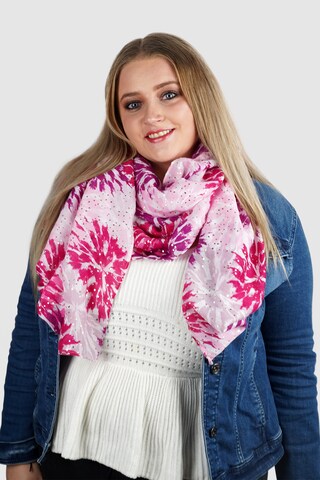 HARPA Scarf in Pink: front