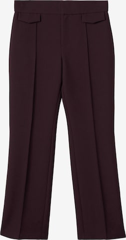 Regular Pantalon à plis 'Jess' MANGO en rouge : devant