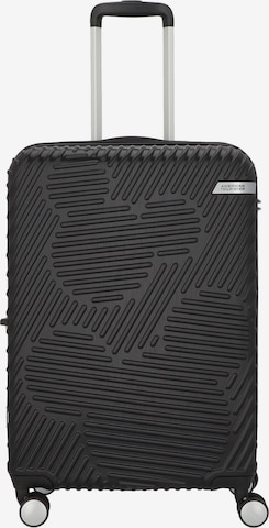 American Tourister Trolley 'Mickey Clouds' in Zwart: voorkant