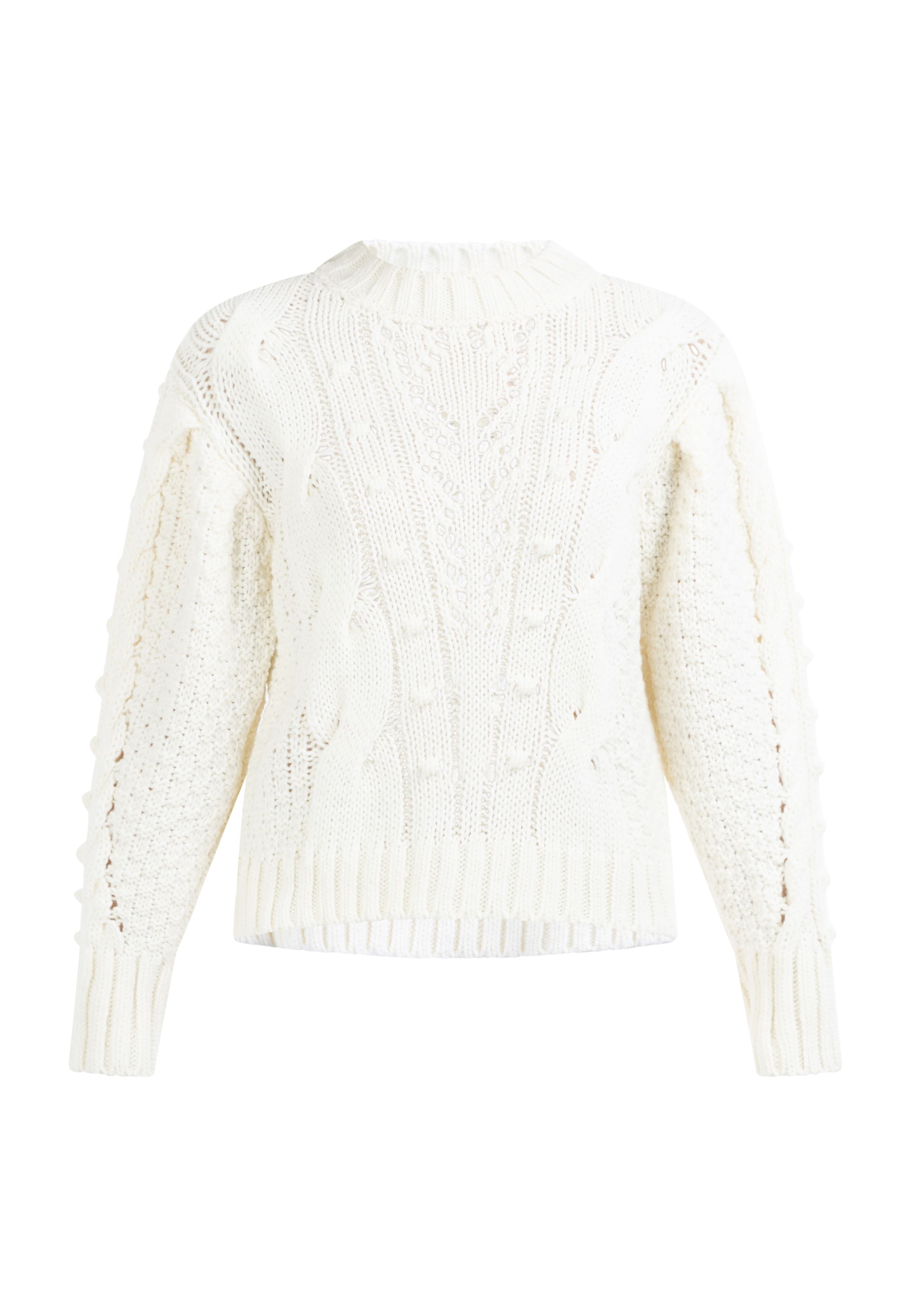 DreiMaster Vintage Pullover 'Naemi' in Weiß: Vorderseite